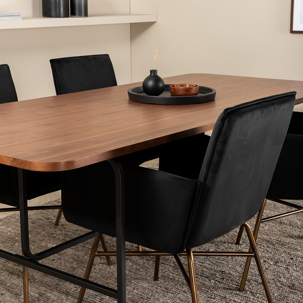 Spisegruppe Venture Home Chicago med 4 Annika Stoler