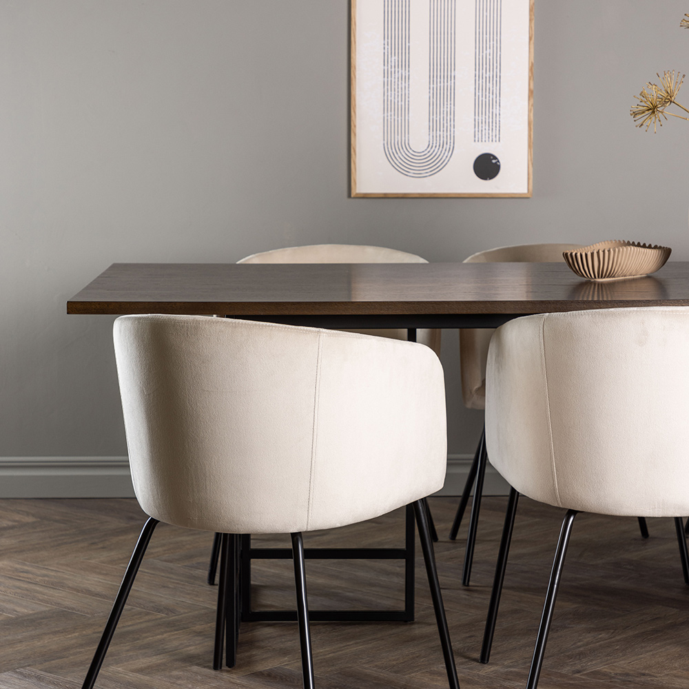 Spisegruppe Venture Home Ystad med 6 stk Berit Stoler