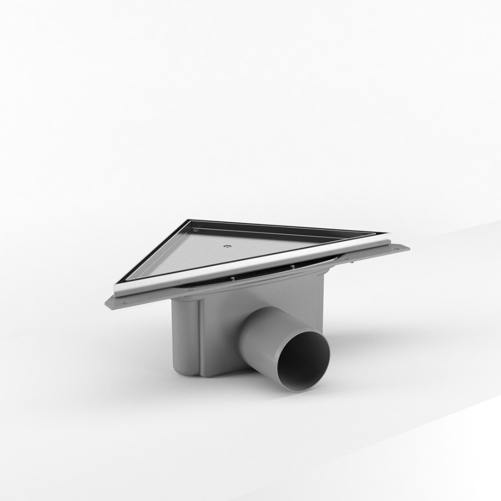 Golvbrunn Purus Corner Tile Insert | badrum - vvs-och-ventilation - vvs - inomhusavlopp | KakelKungen