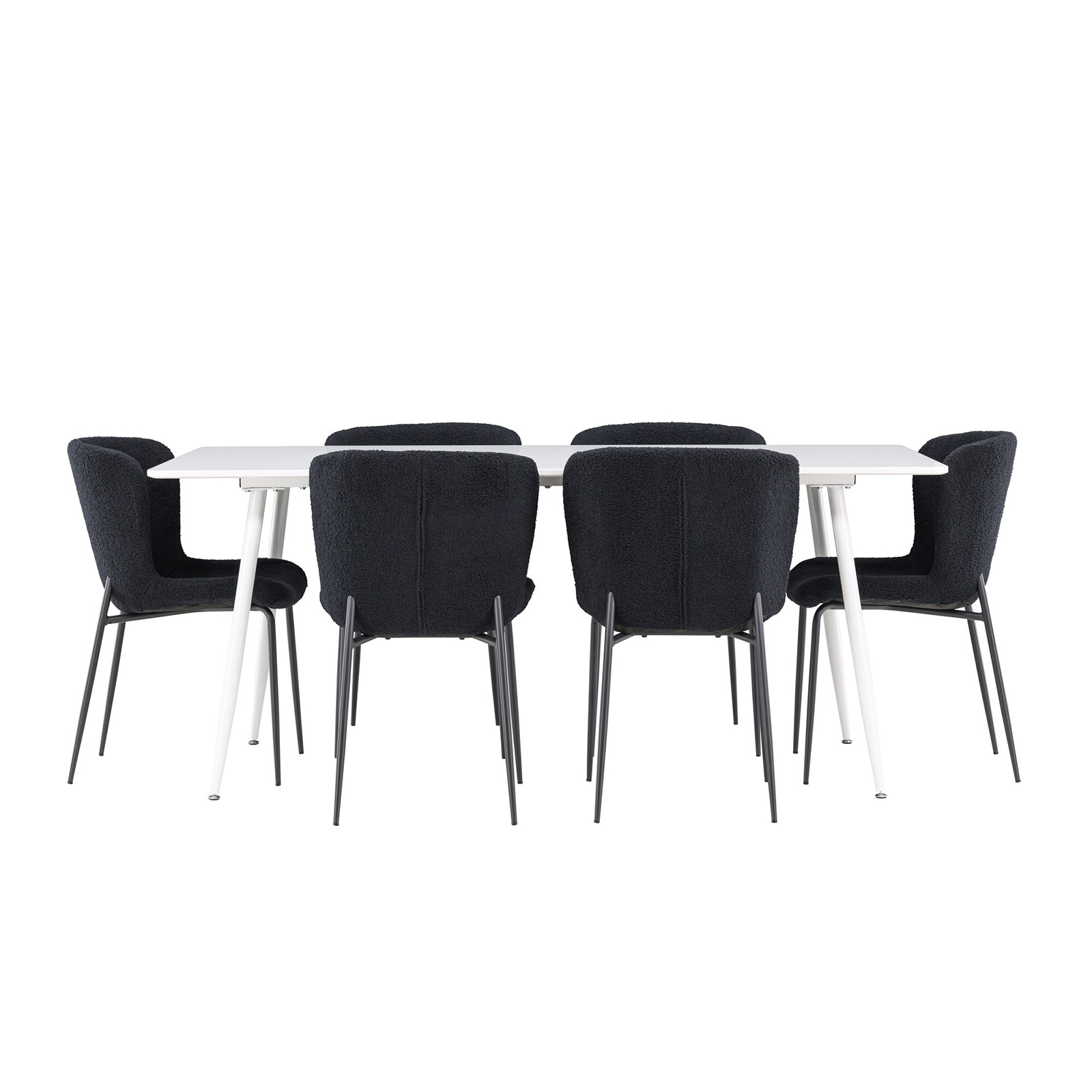 Spisegruppe Venture Home Silar 180 med 6 stk Modesto Stoler