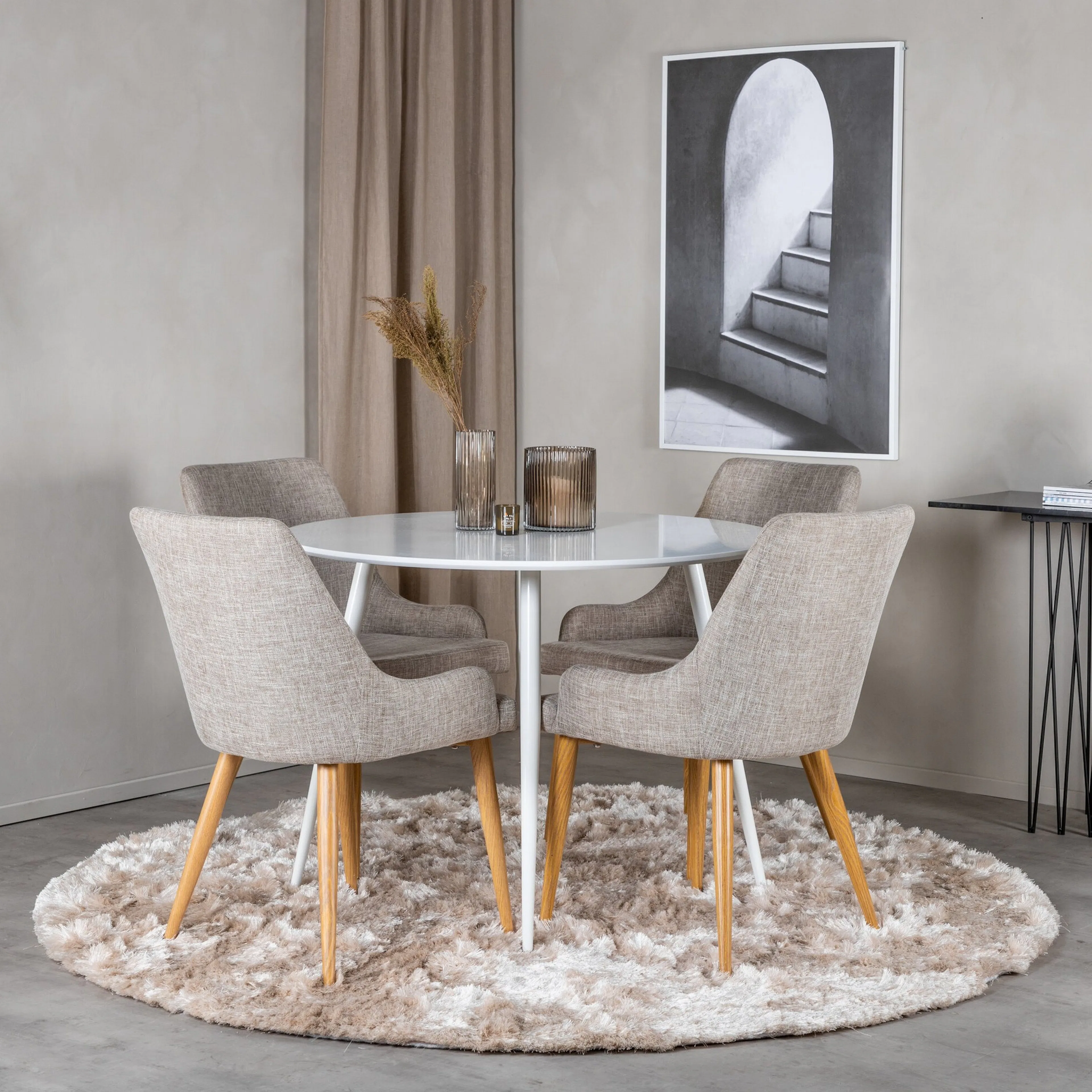 Spisegruppe Venture Home Plaza med 4stk Stoler