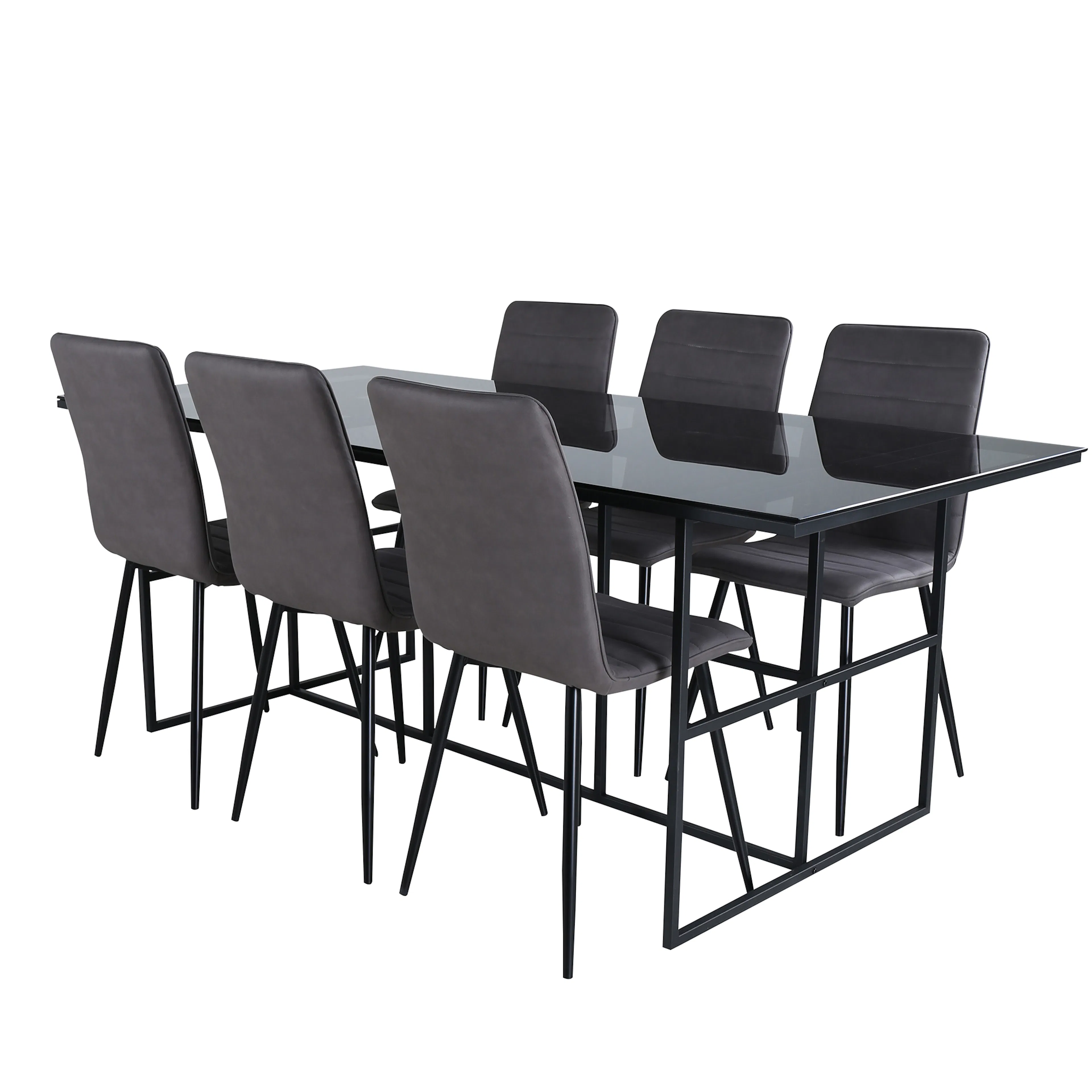Spisegruppe Venture Home Lund med 6 Walerina Stoler