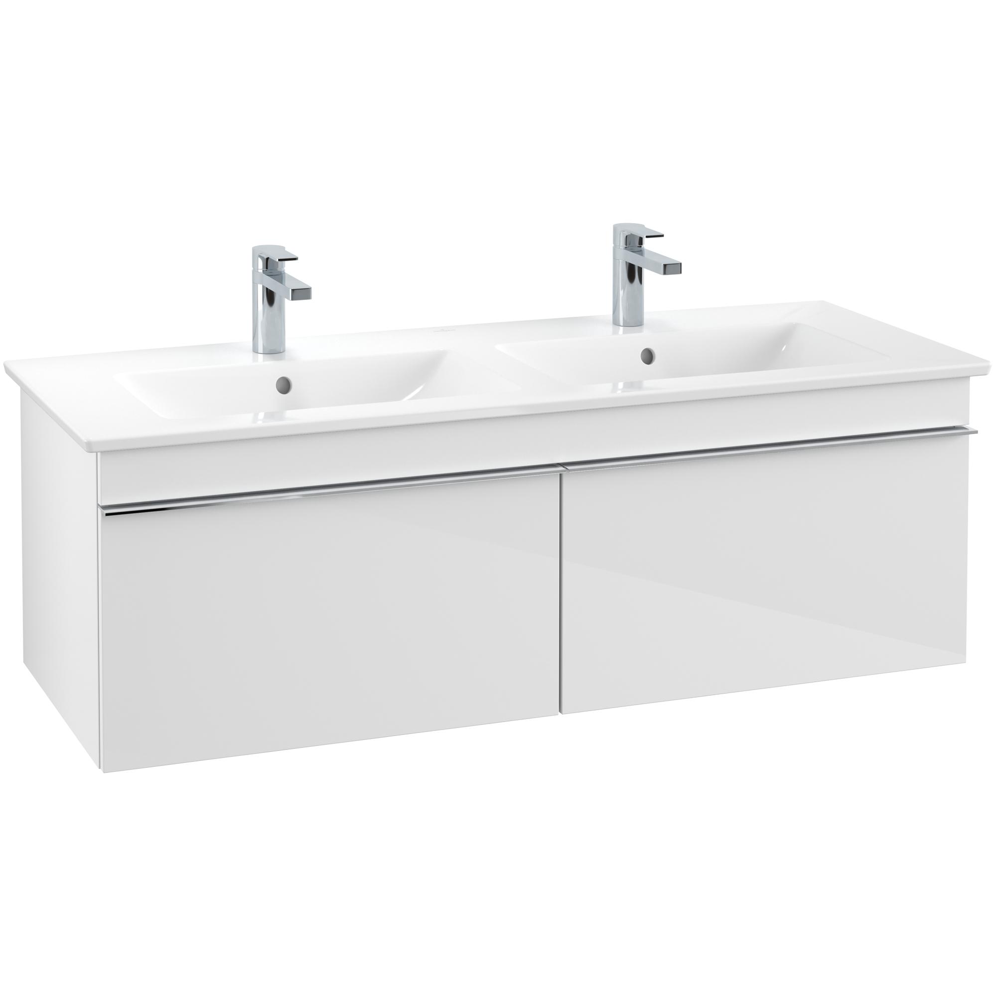 Tvättställsskåp Villeroy & Boch Venticello 125 cm med 2 Lådor för Dubbla Tvättställ | badrum - badrumsmobler - tvattstallsskap-och-kommod | KakelKungen