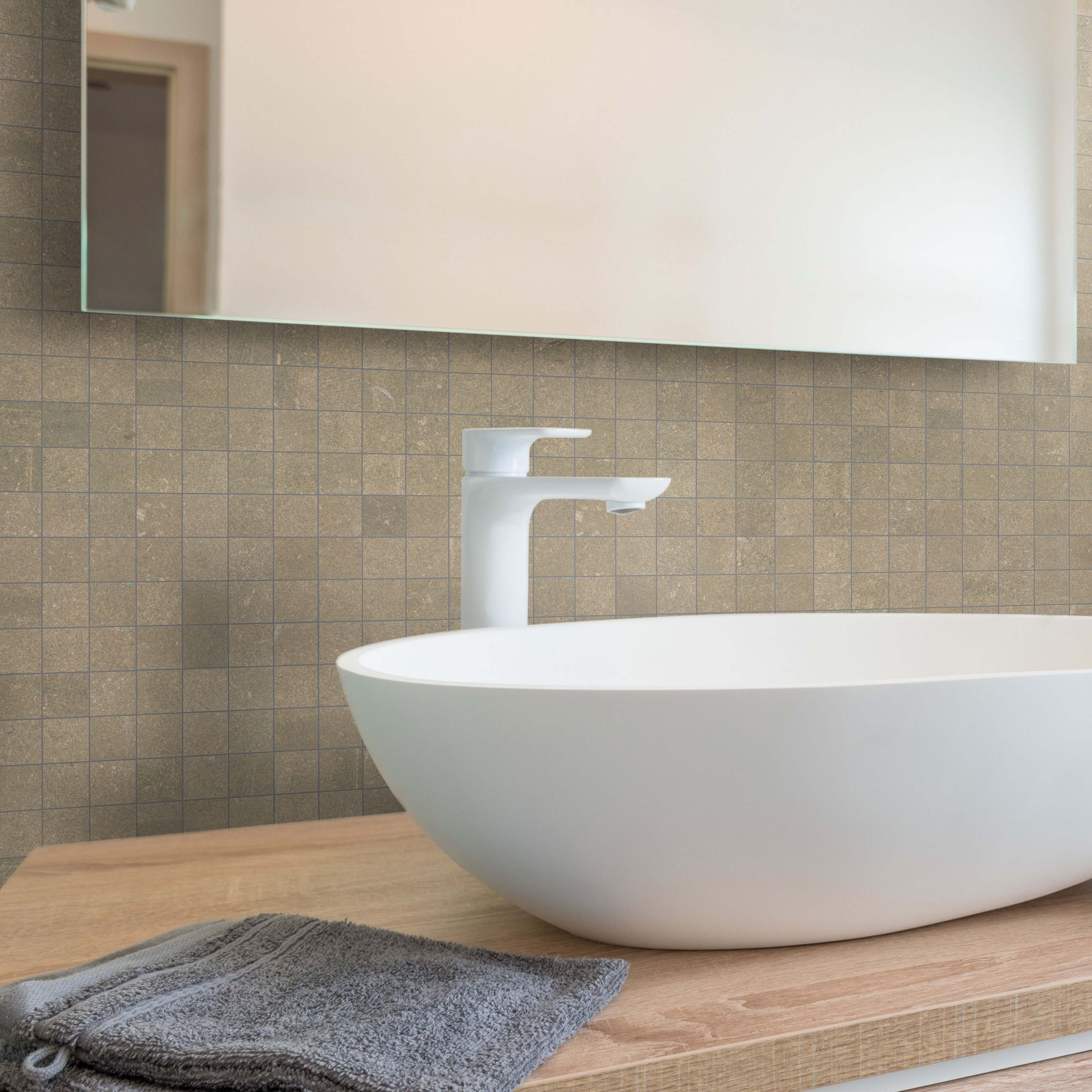 Mosaik Ceramiche Keope Back Brun 3x3 cm