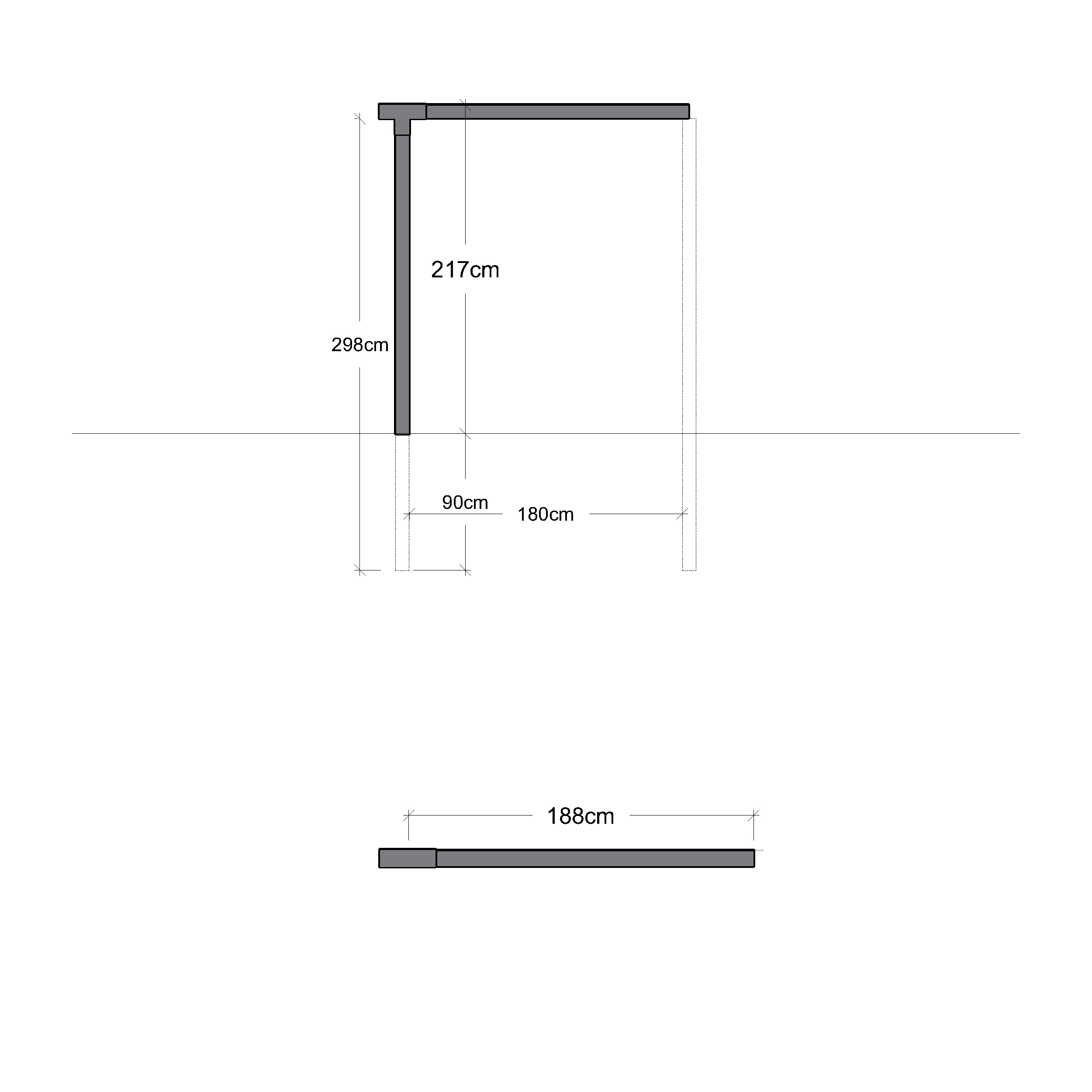 Pergola PLUS Enkel 1 Modul Forlenger
