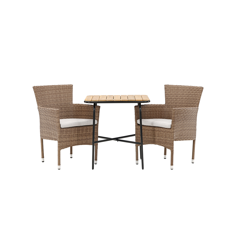 Holmbeck Cafetable Stål - Black / Rectangular 55*70*74 +Mali Natur
