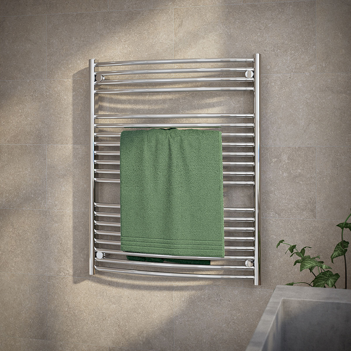 Borgholm Cv Krom, 950x750/712mm/ 642/334w BxH: 750x940 mm. Vann og Strøm Krom