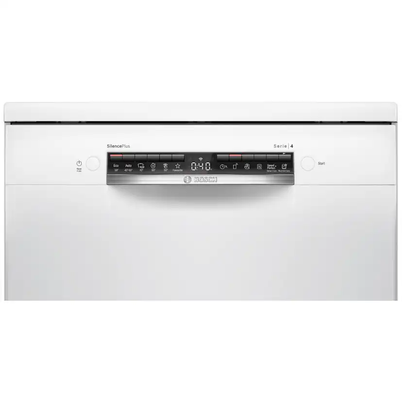 Bosch SMS4EMW06E Serie 4, Fristående diskmaskin, 60 cm, Vit Hvit