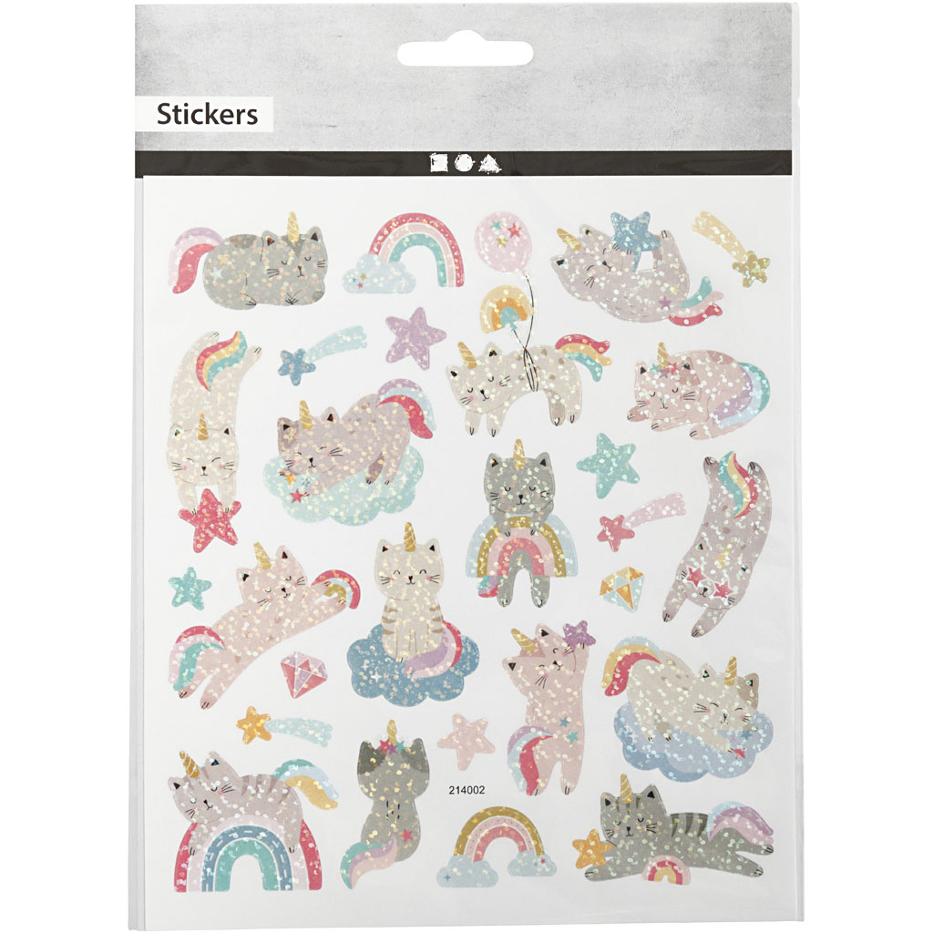 Klistremerker Creativ Company Selvklebende Katter 15x16,5 cm