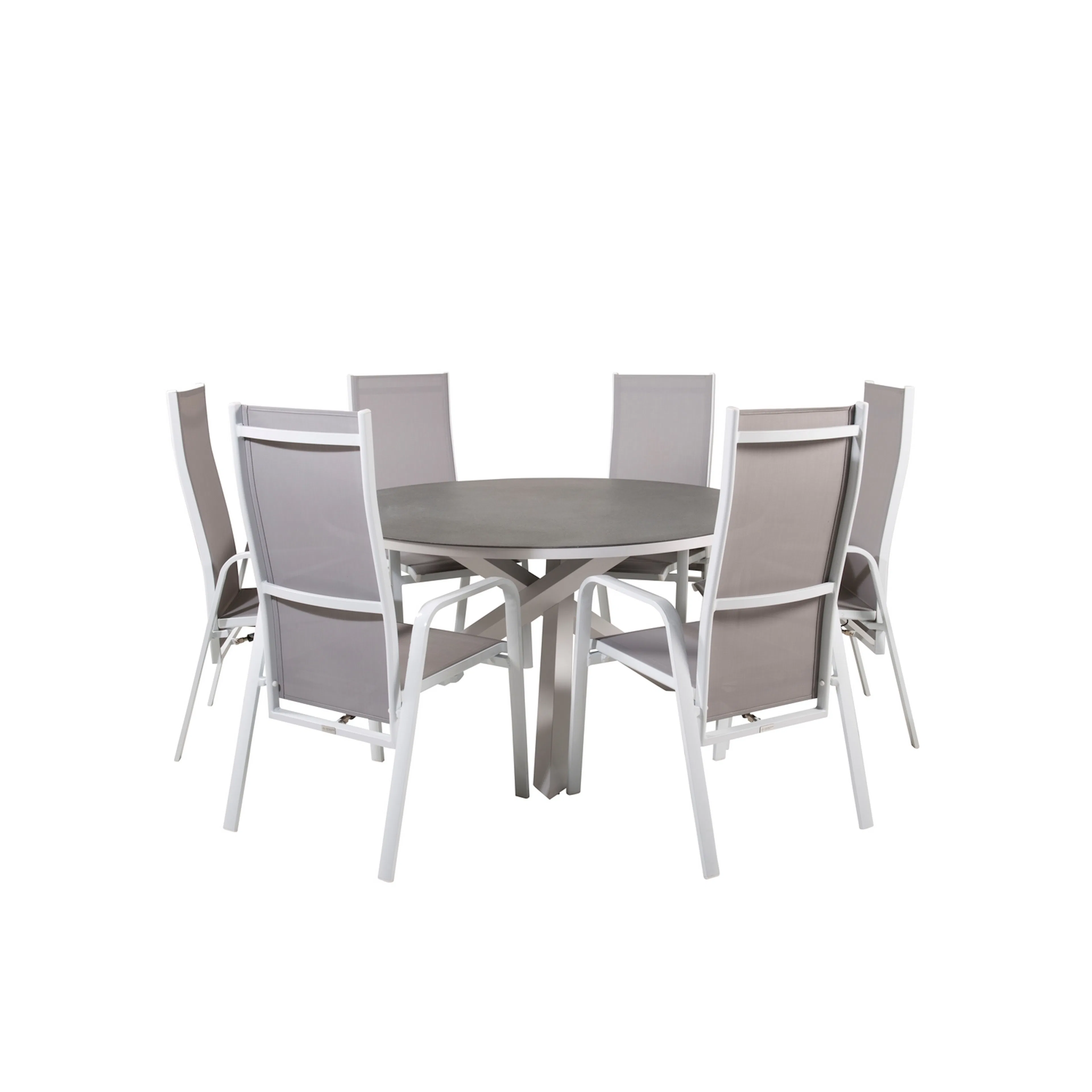 Spisegruppe Venture Home Copacabana med 6 Copacabana Recliner Stoler