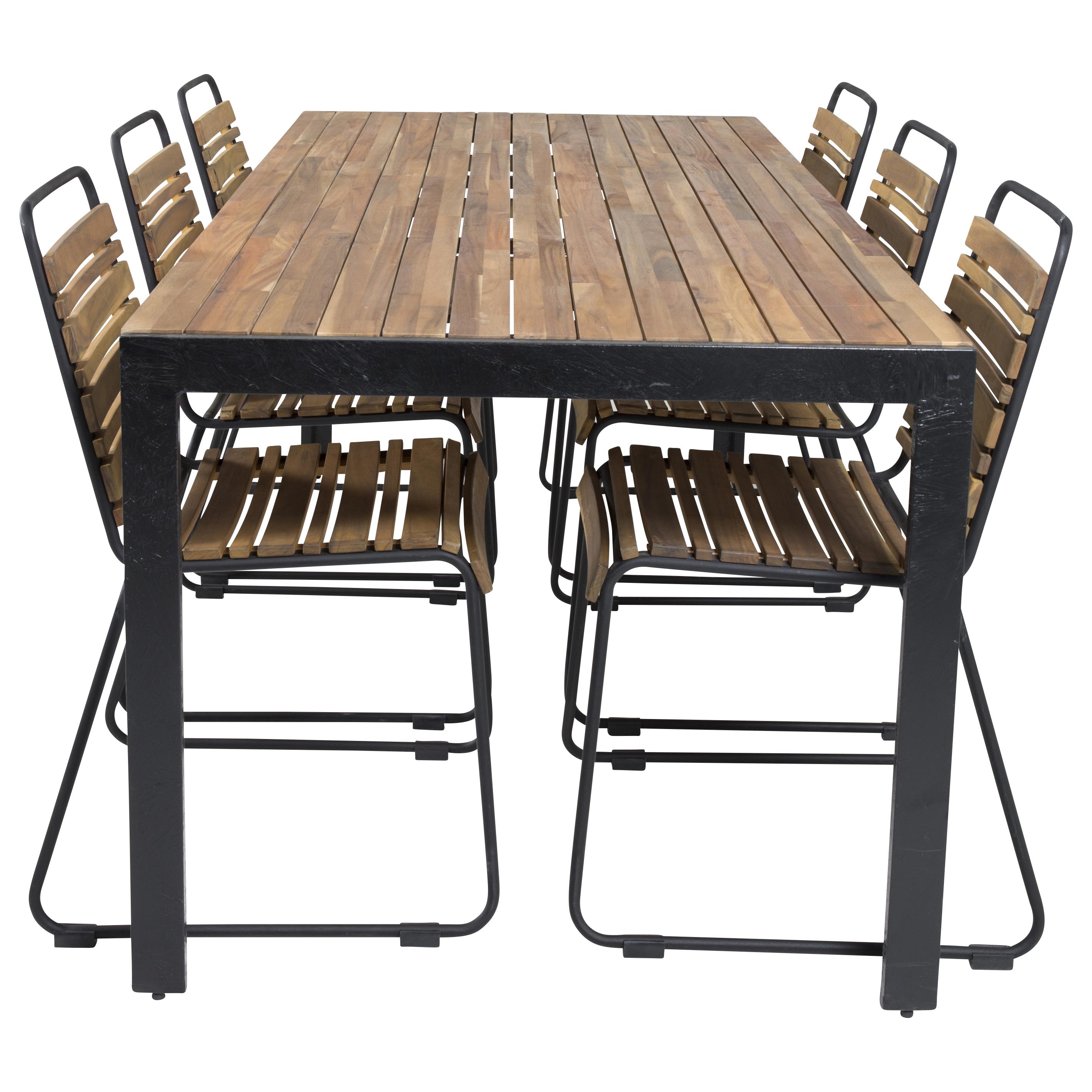 Spisegruppe Venture Home Berfin med 6 Spisestoler