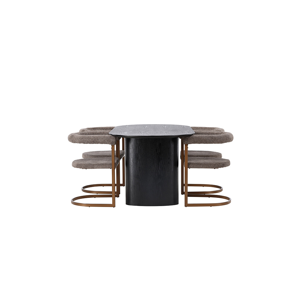 Spisegruppe Venture Home Isolde med 4 Morning Stoler