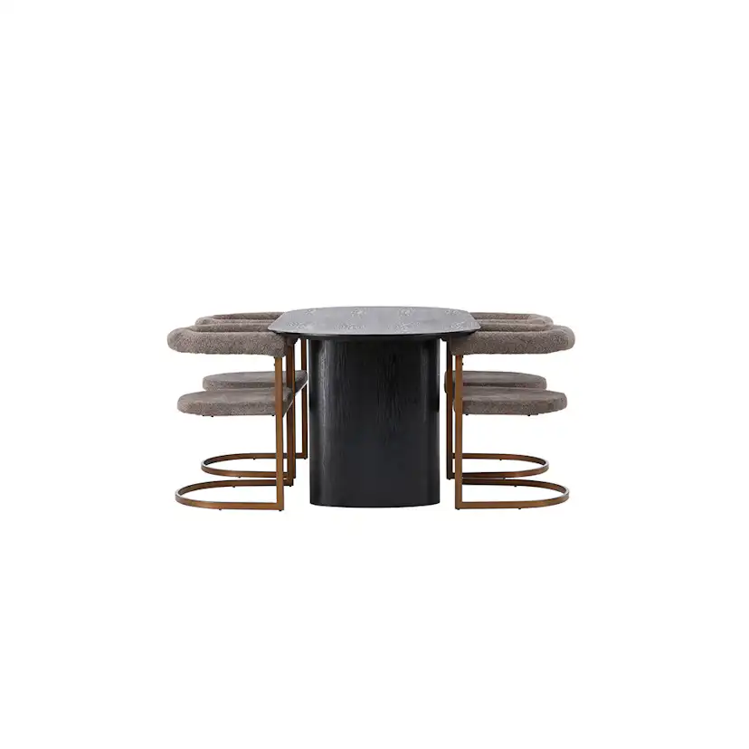 Spisegruppe Venture Home Isolde med 4 Morning Stoler