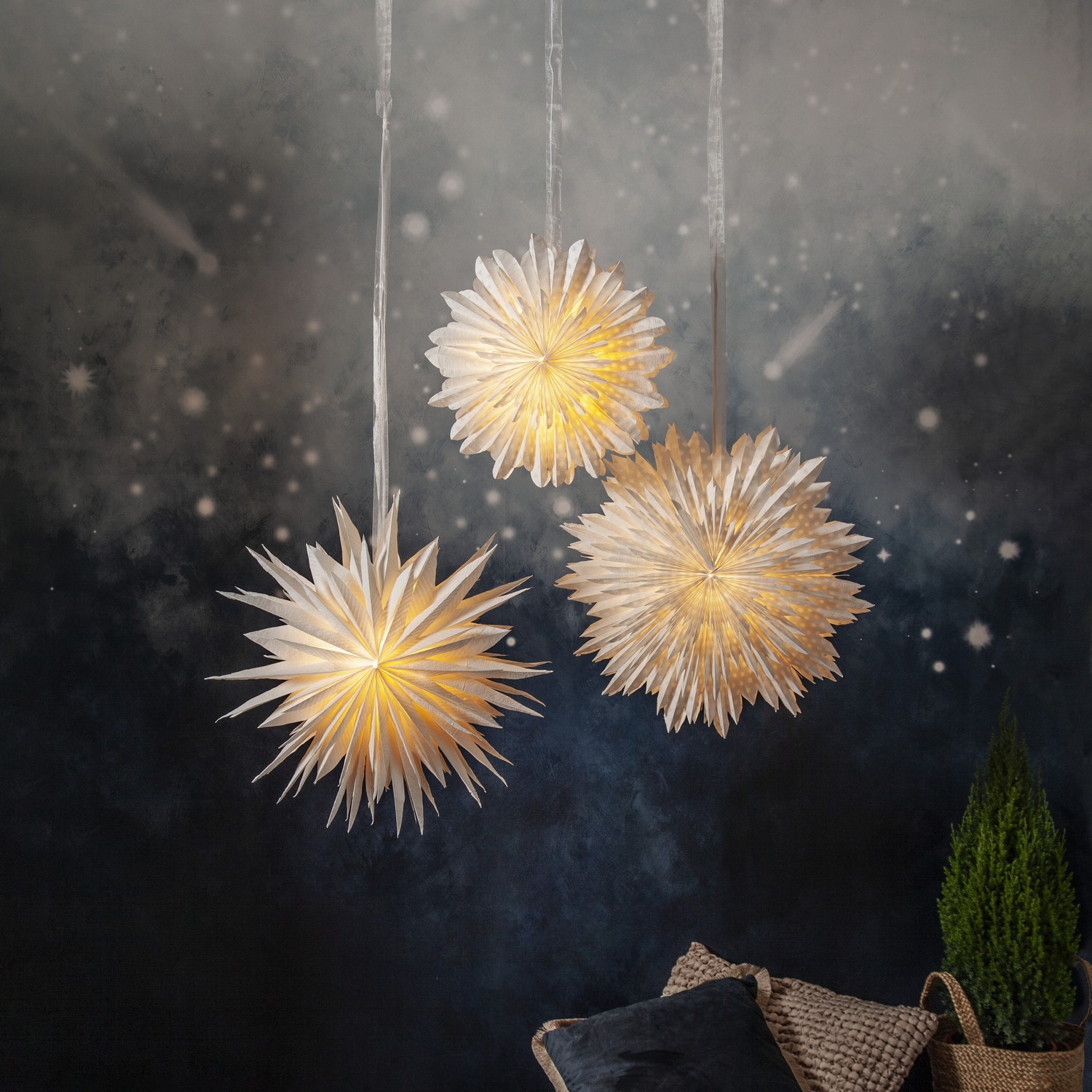 Adventsstjerne Star Trading Cloud Dot 2-lag
