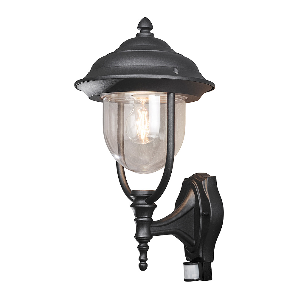 Vegglampe Gnosjö Konstsmide Parma Opp E27 Bevegelsessensor