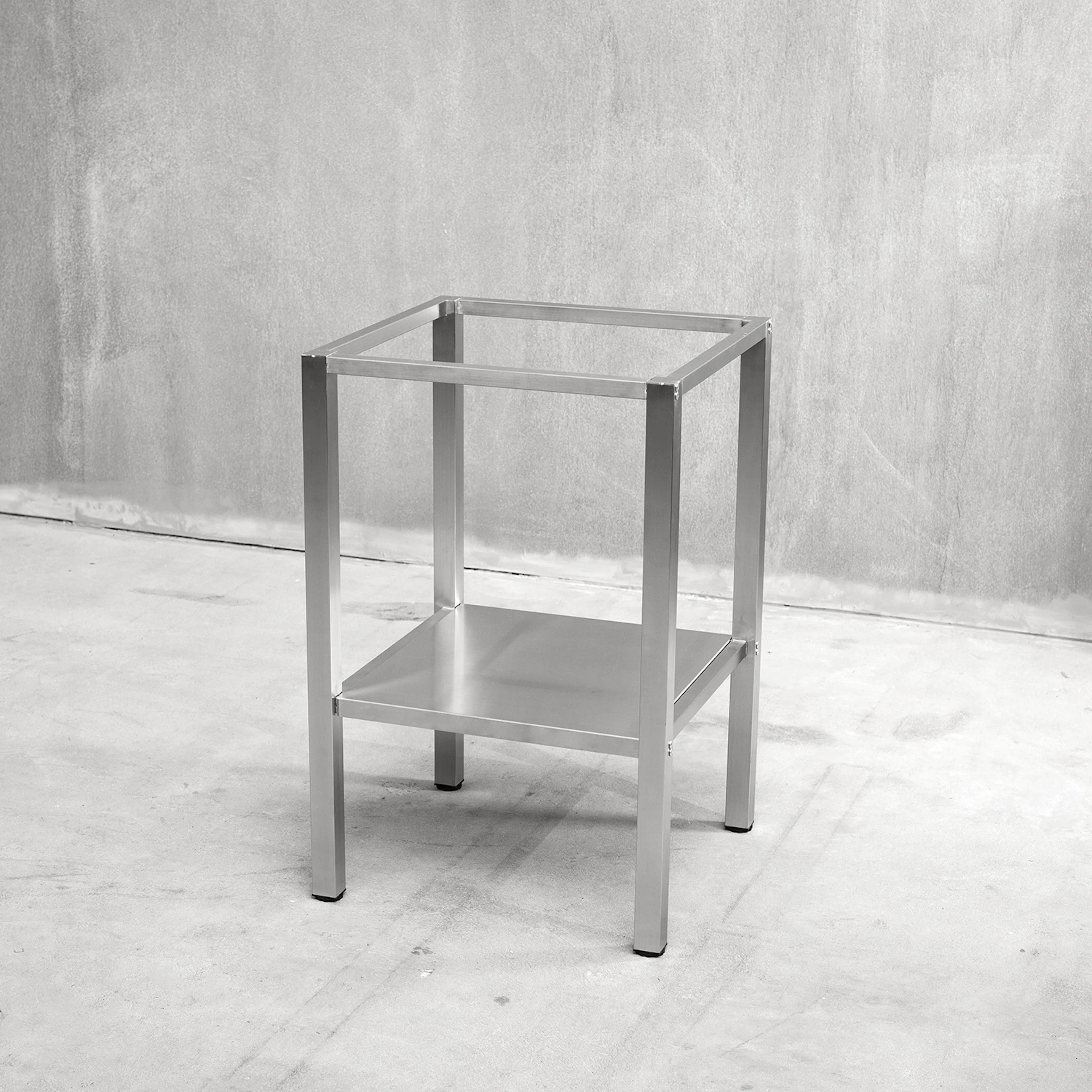 Benkestativ Vilan Stainless Rustfritt Variant Stativ med Underhylle