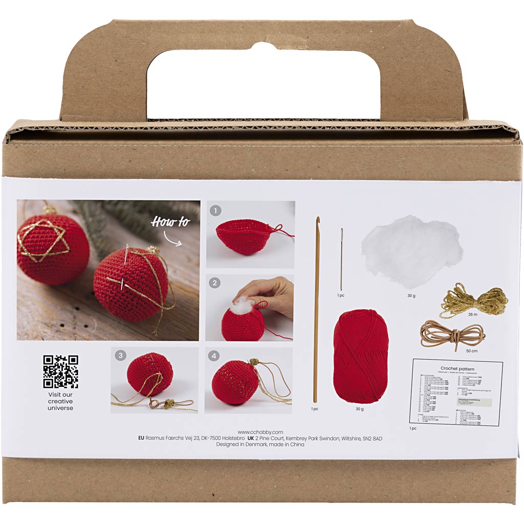 Hekling Creativ Company DIY Kit Rød