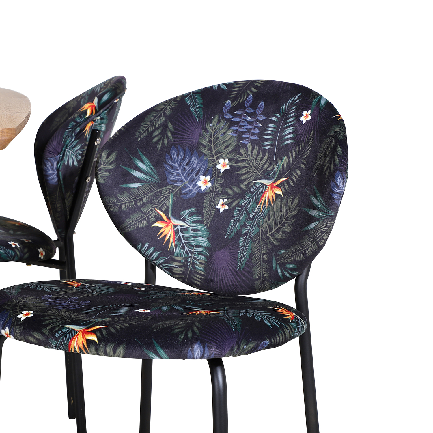 Spisegruppe Venture Home Ina med 4 Valor Stoler Polyester