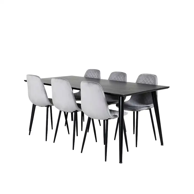 Spisegruppe Venture Home Dipp med 6 Polar Diamond Stoler