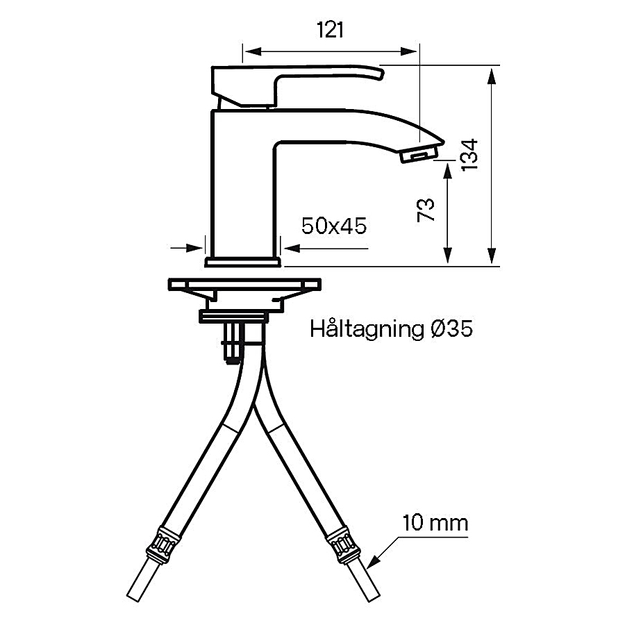 Servantbatteri Tapwell Level LES 071