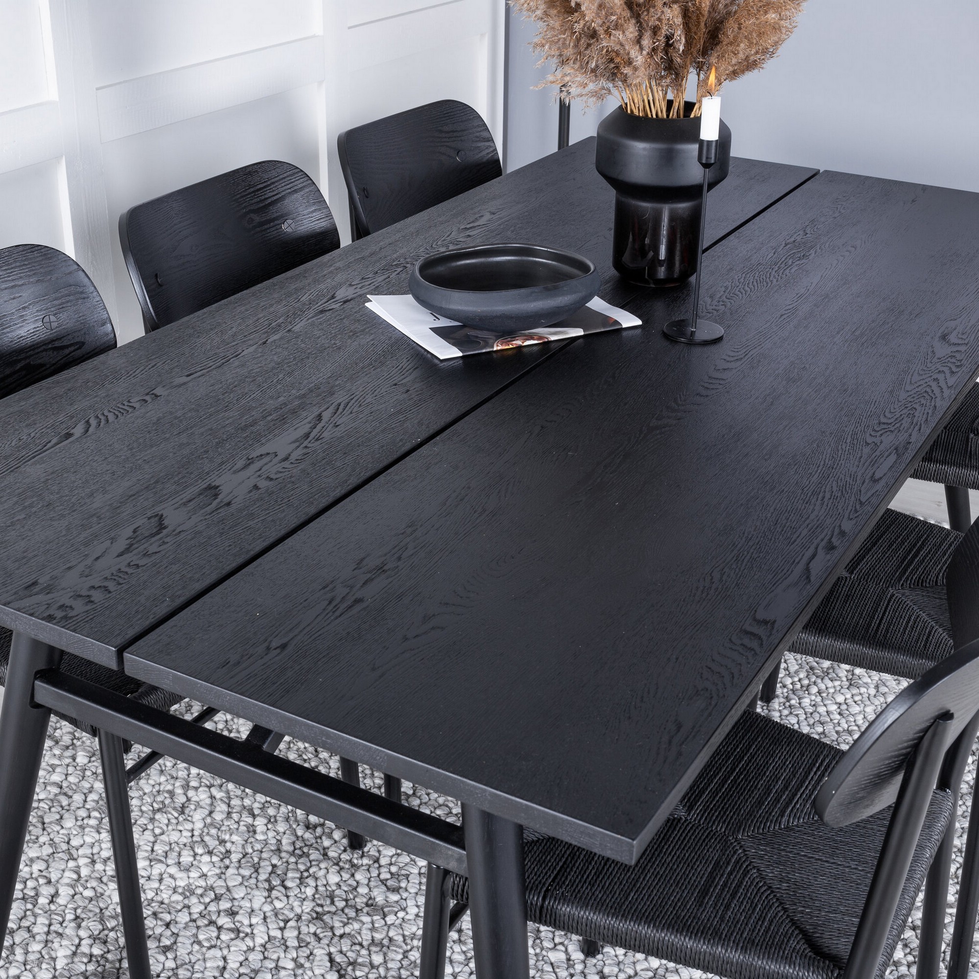 Spisegruppe Venture Home Sleek med 6stk Polly Stoler