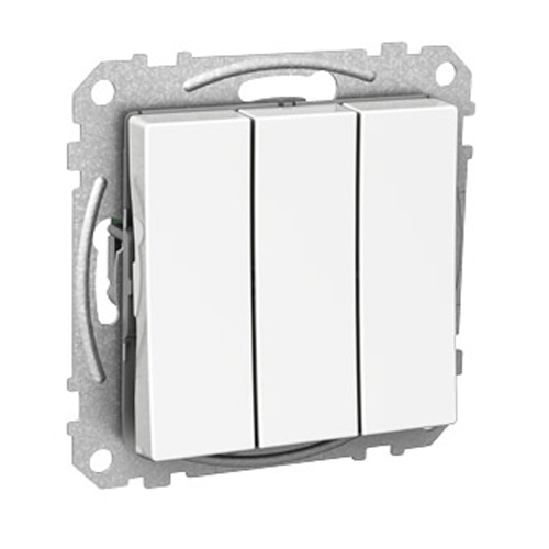 Strømbryter Schneider Electric Exxact 3x1-polet Innfelt