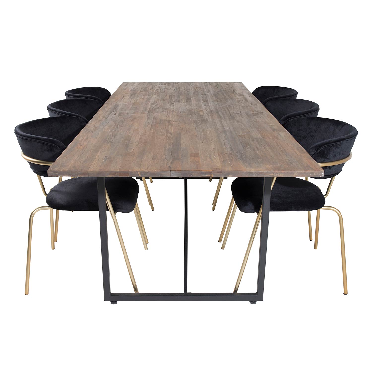 Spisegruppe Venture Home Peo med 6 Aris Stoler