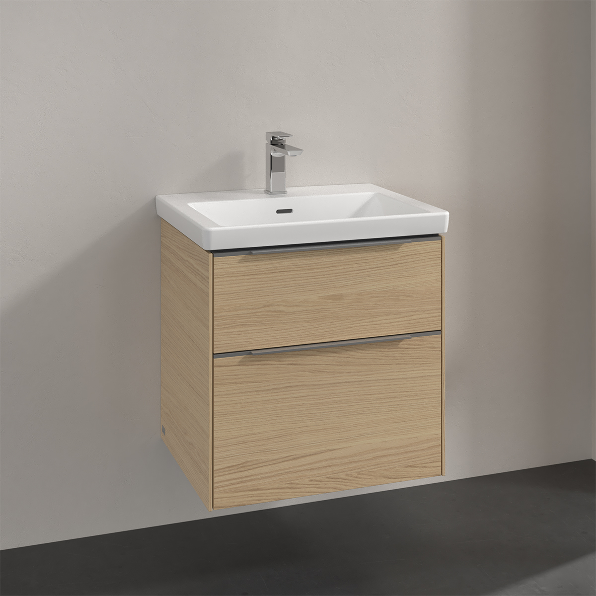 Tvättställsskåp Villeroy & Boch Subway 3.0 med 2 Lådor