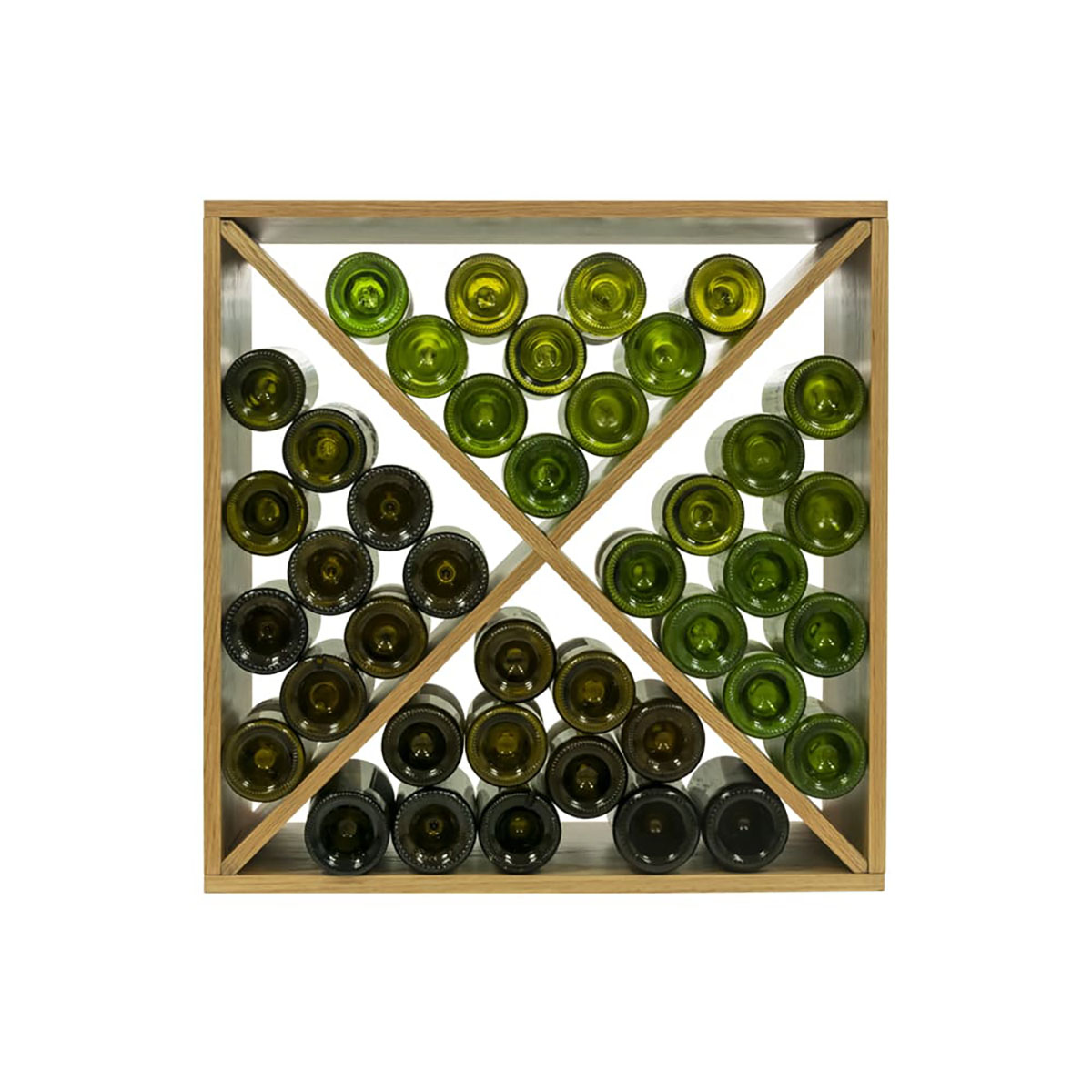 Vinstativ mQuvée Eik 41 Flasker 60x60x30 cm