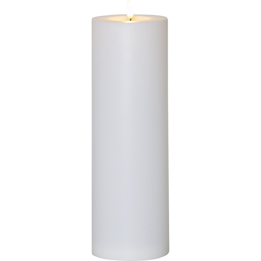 LED-Lys Star Trading Flamme Rett Hvit