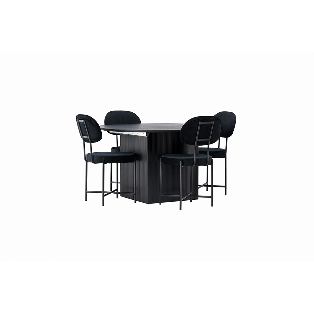 Spisegruppe Venture Home Matilda med 4 Stella Stoler