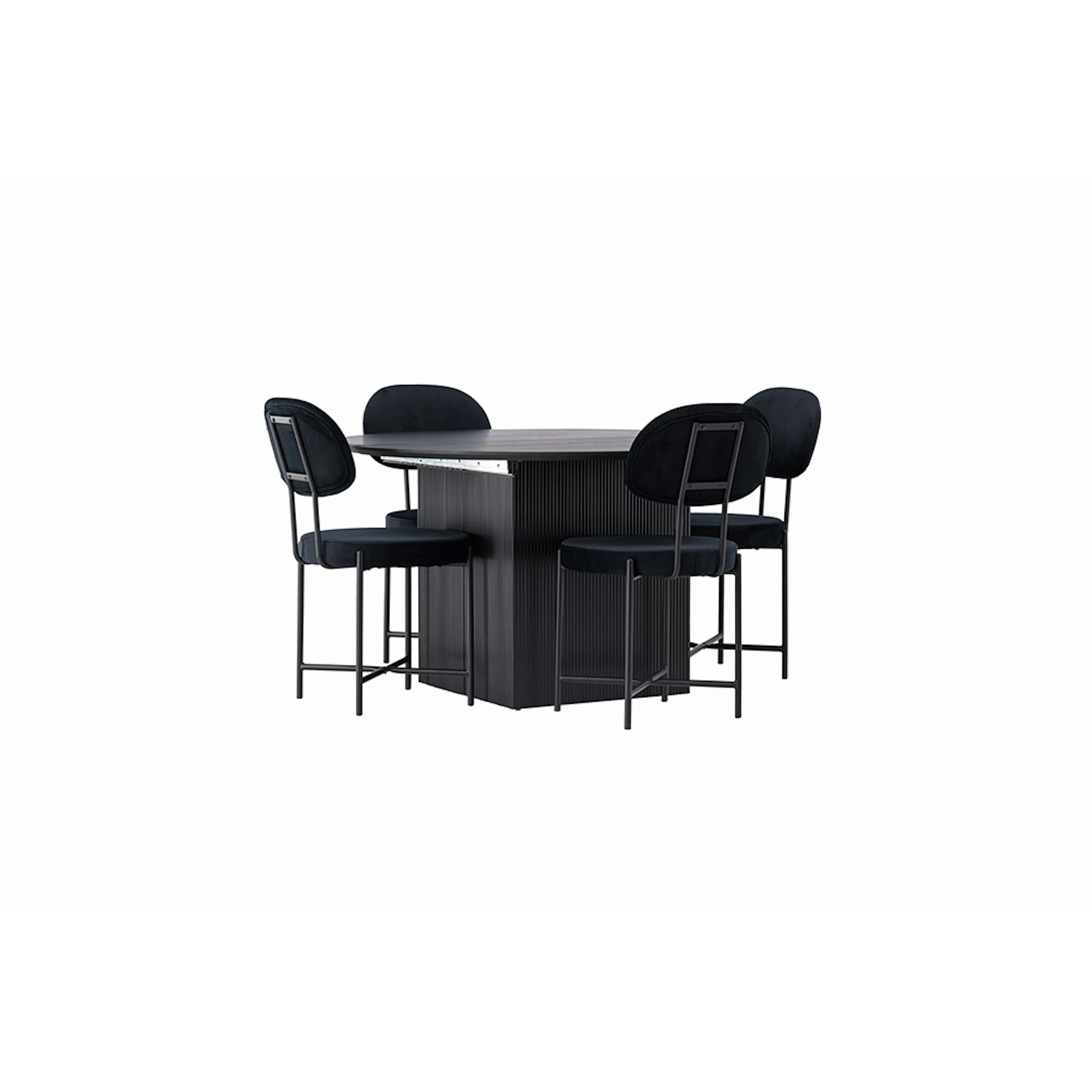 Spisegruppe Venture Home Matilda med 4 Stella Stoler