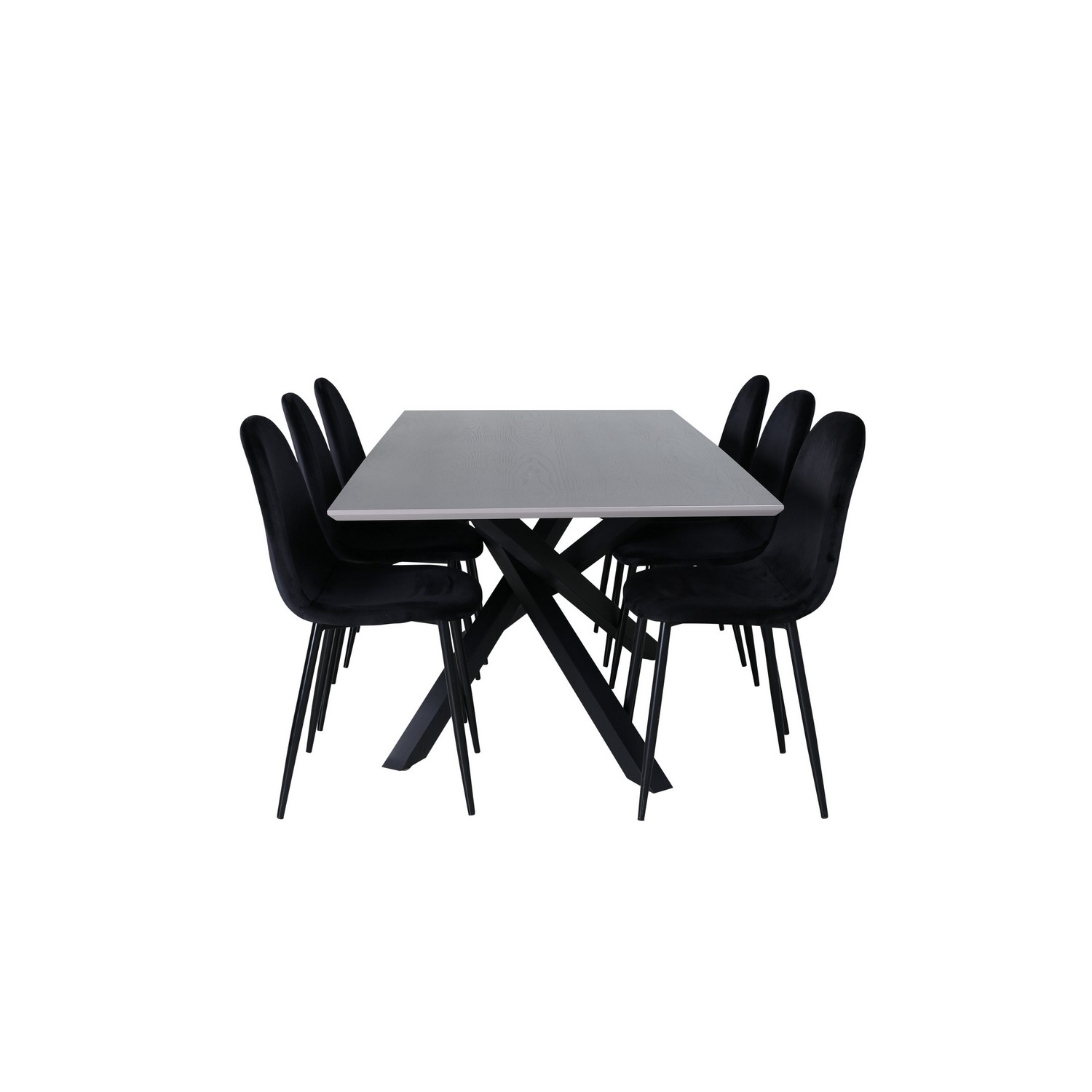 Spisegruppe Venture Home Piata med 6 Pobbie Stoler GR22262