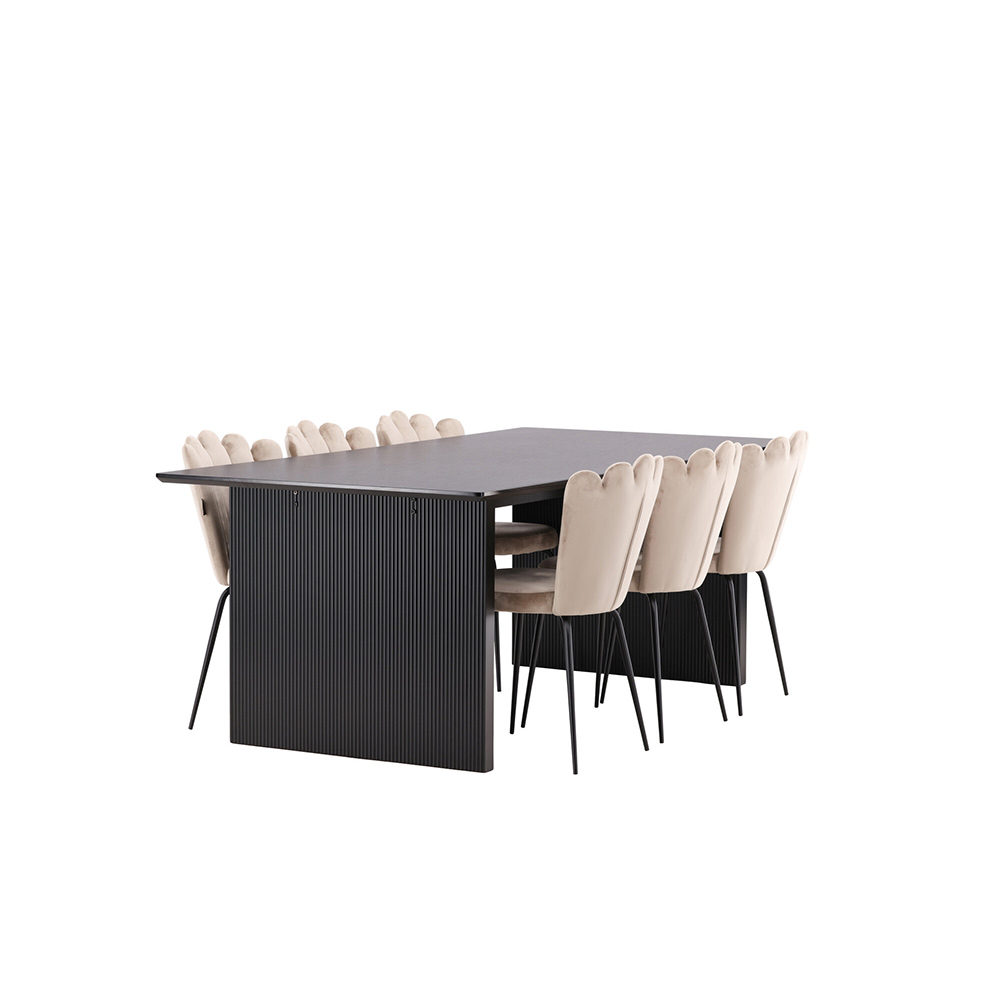 Spisegruppe Venture Home Vail med 6 Limhamn Light Stoler