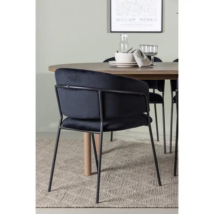 Spisegruppe Venture Home Andy Ø120 cm med 4st Selma Spisestoler