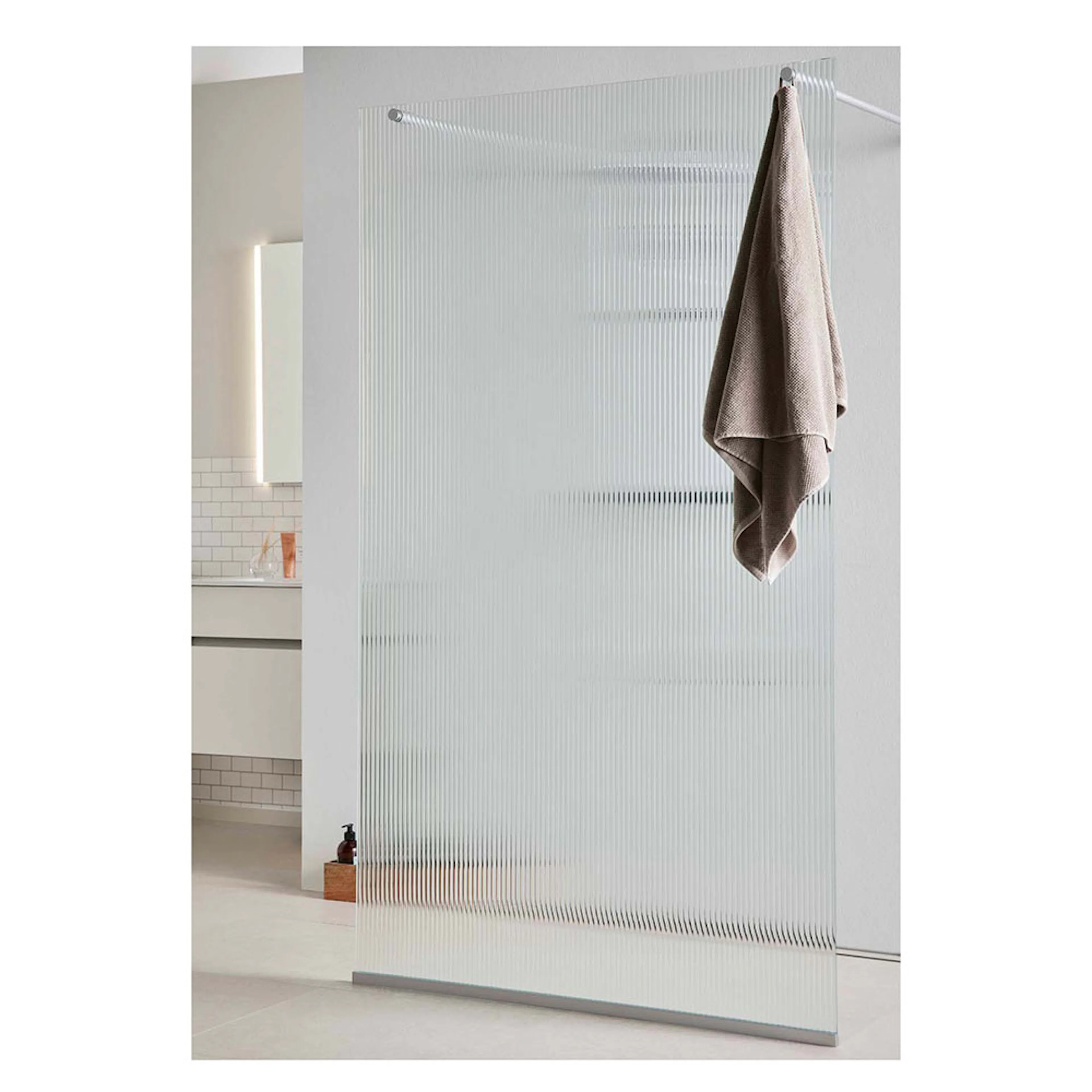 Dusjvegg Noro Frost 115 Riflet Glass