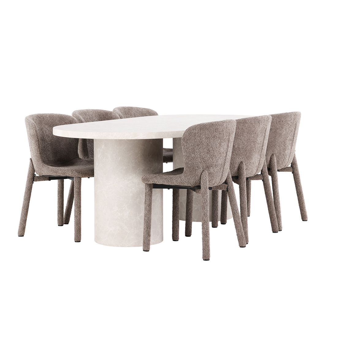 Spisegruppe Venture Home Narvik med 6st Astoria Spisestoler