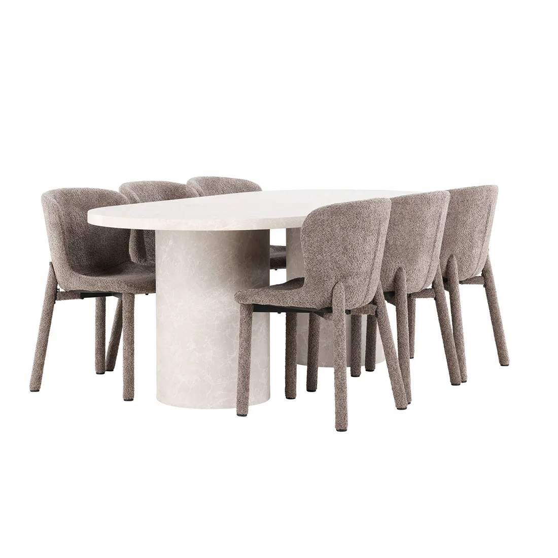 Spisegruppe Venture Home Narvik med 6st Astoria Spisestoler