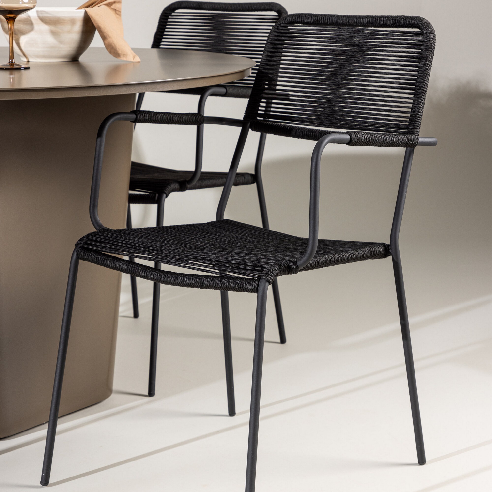 Hagegruppe Venture Home Santa Fe med 4 Lindos Lenestoler