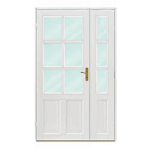 Innerdør med Sidefelt Scanflex Eirin Hvit Klarglass