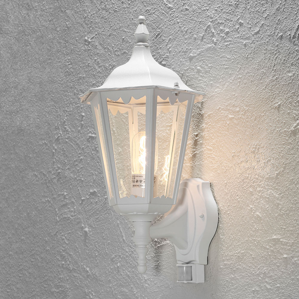 Vegglampe Gnosjö Konstsmide Firenze Opp E27 Bevegelsessensor