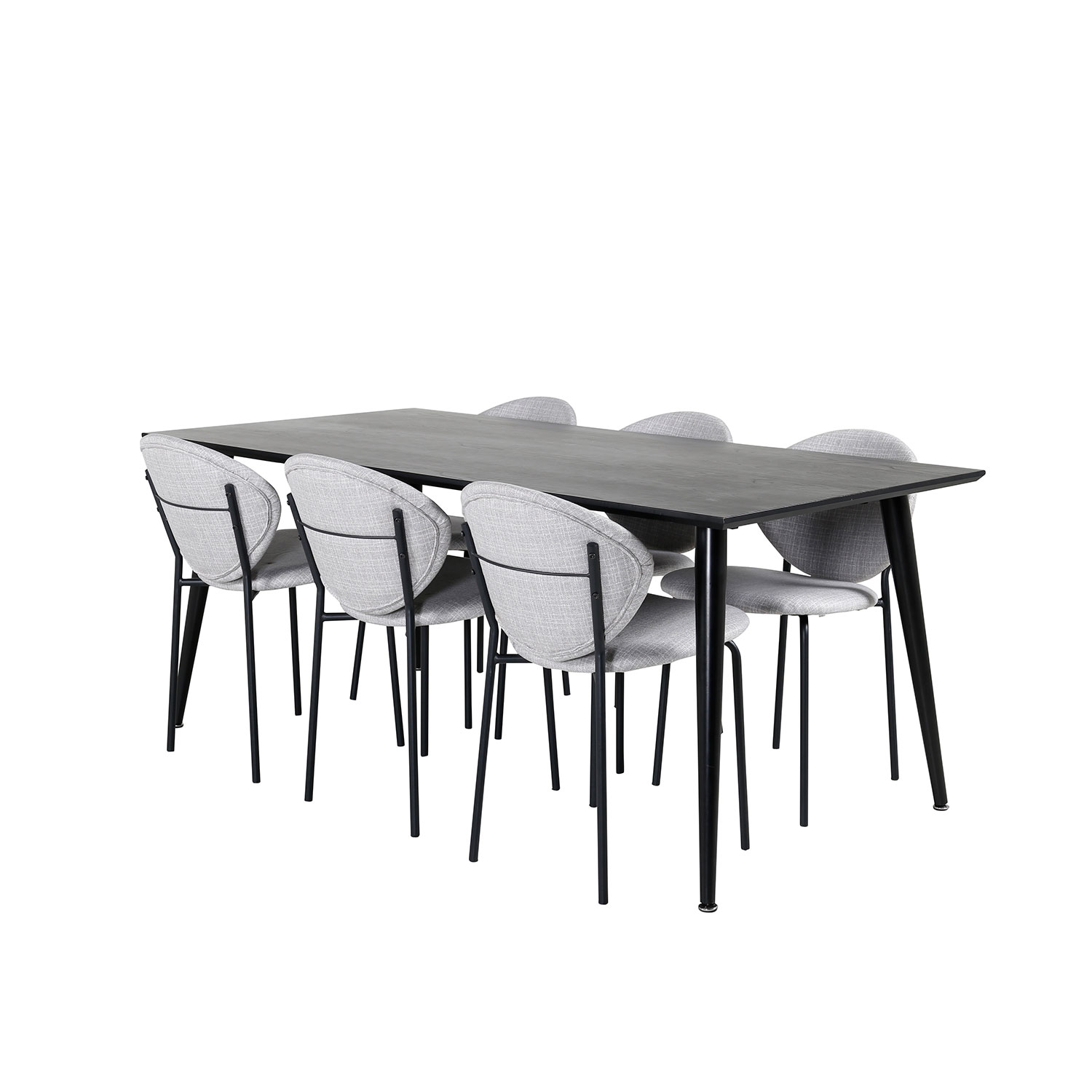 Spisegruppe Venture Home Dipp med 6 Vault Stoler