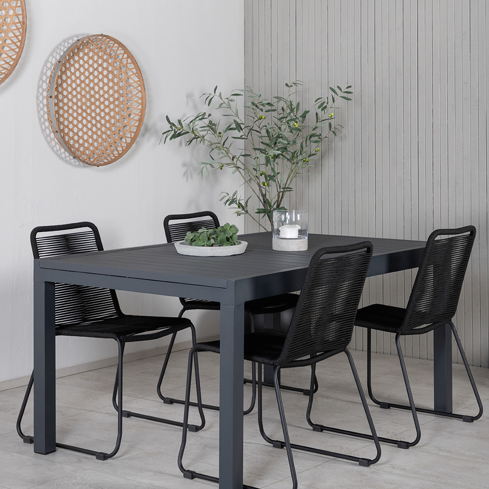 Spisegruppe Venture Home Marbella med 4 Levi Stoler