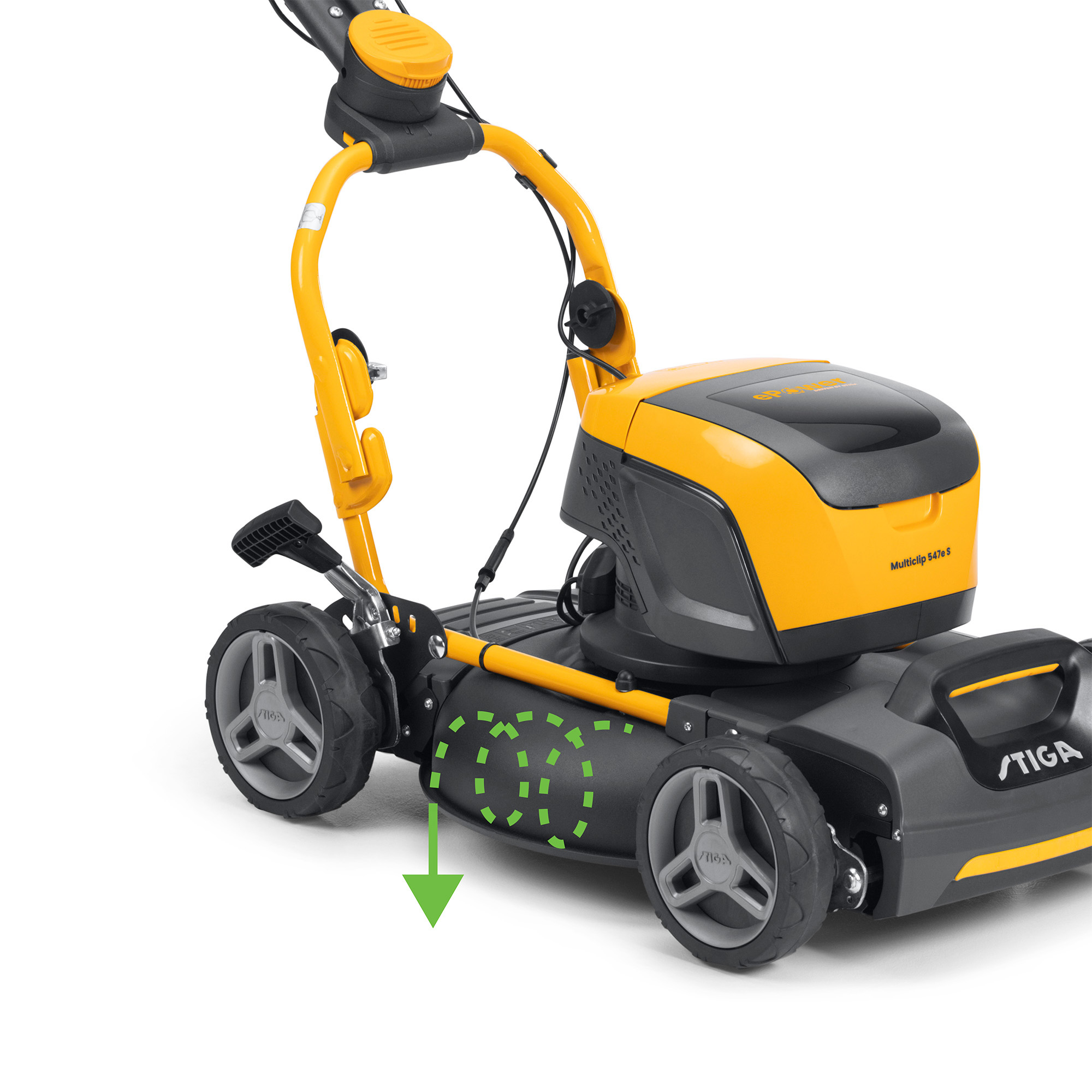 Gressklipper Stiga 500-serien Multiclip 547E S med Batteri og Lader