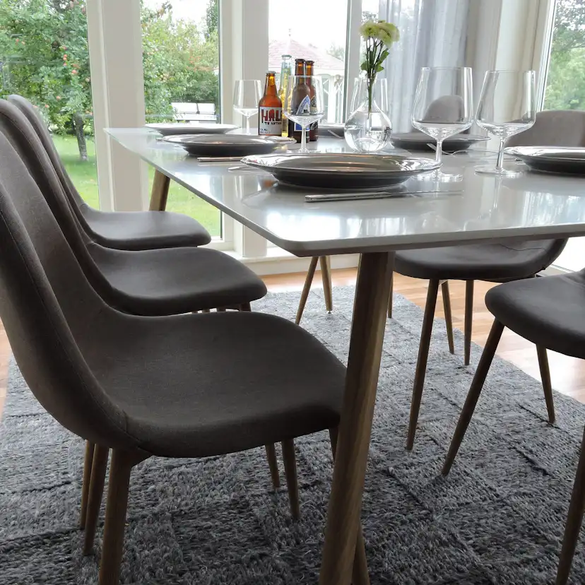 Spisegruppe Venture Home Polar med 6stk Stoler
