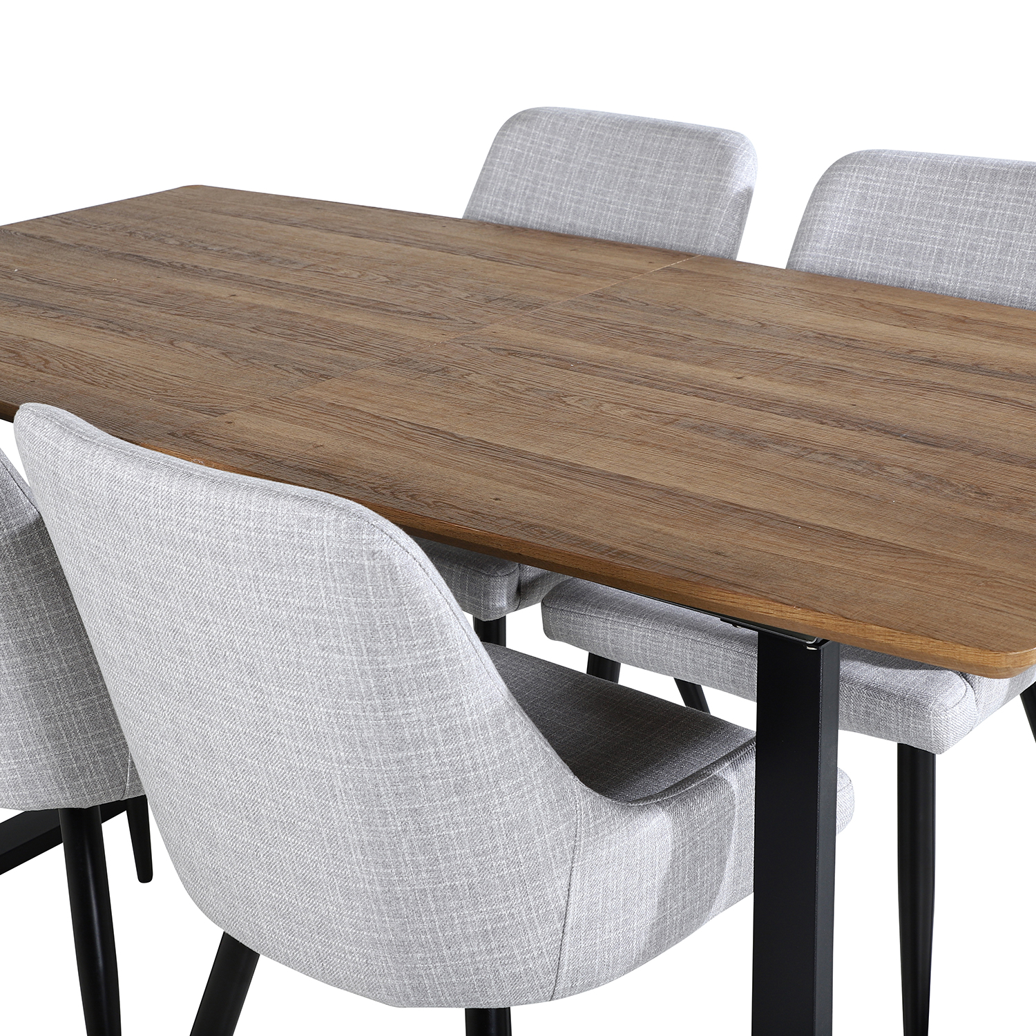 Spisegruppe Venture Home Ina med 4 Plake Stoler