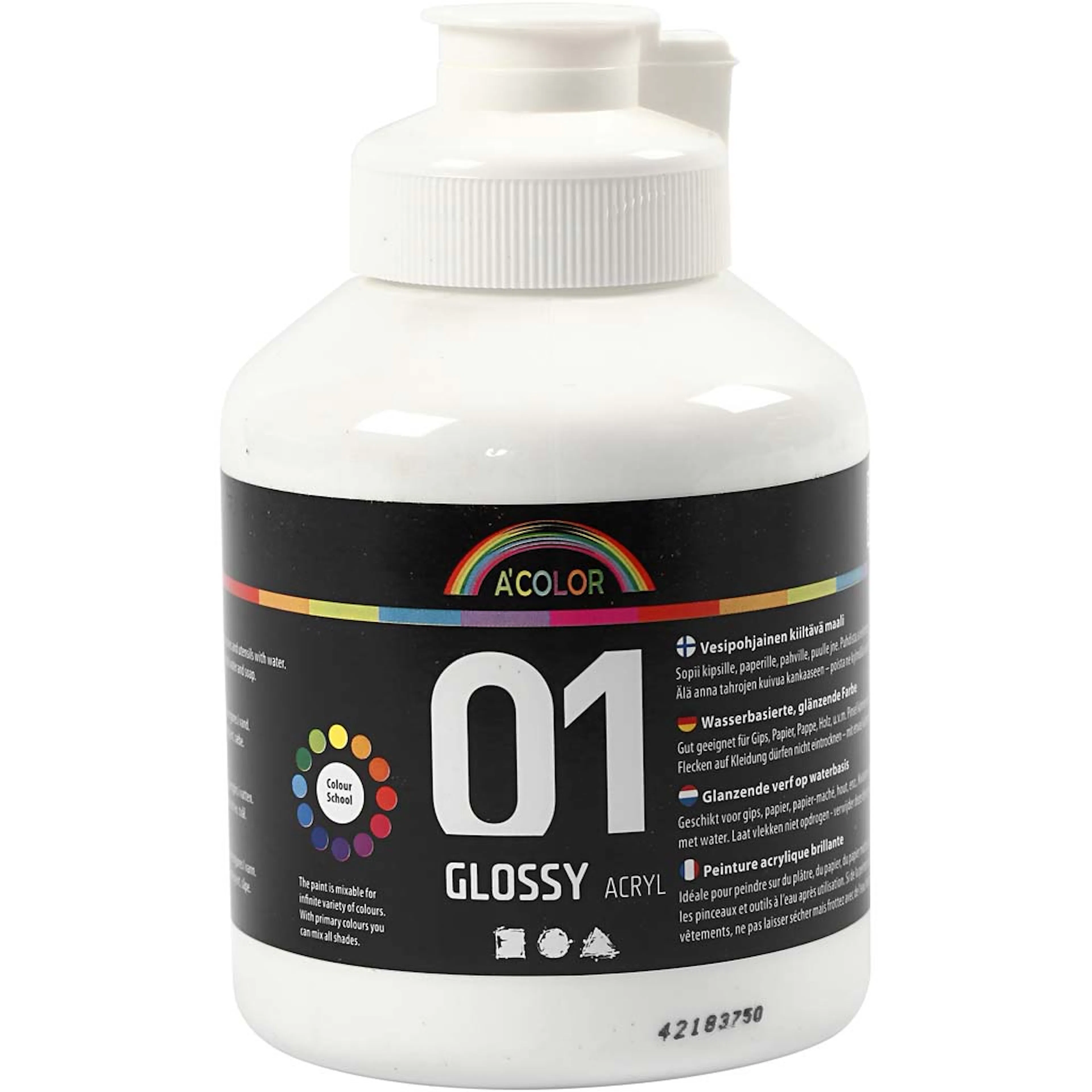 Akrylmaling Creativ Company A-color Nr 01 Blank 500 ml