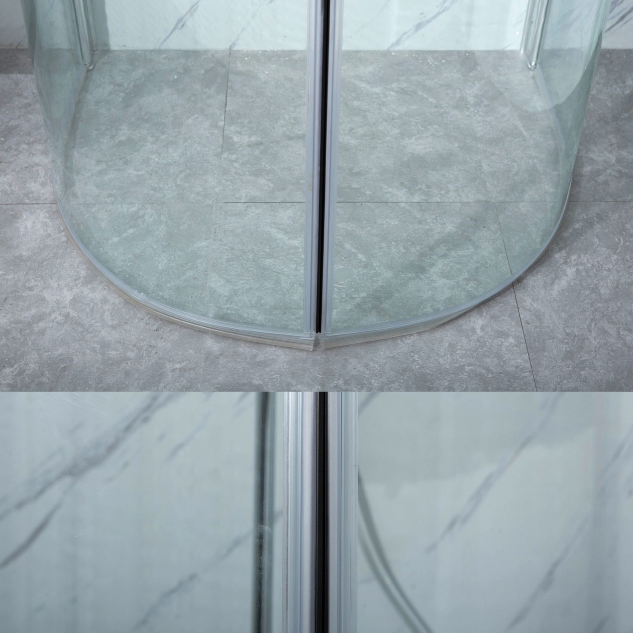 Duschhörn Bathlife Mitt Aluminium