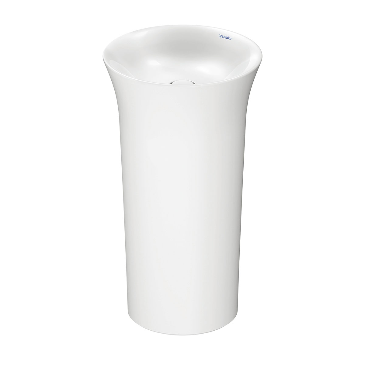 Golvst&aring;ende Tv&auml;ttst&auml;ll White Tulip Vit H&ouml;gblank 500 mm