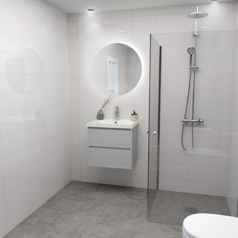 Flis Arredo Polar Hvit Blank 20x40 cm